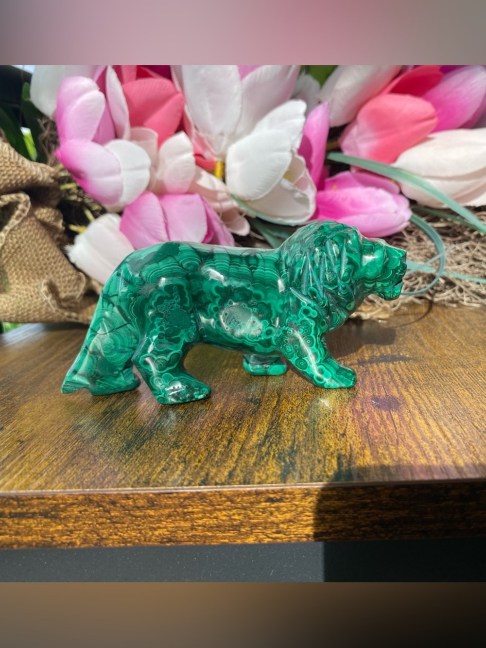 Large Malachite Lion
